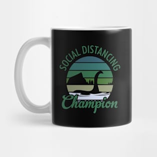 Loch Ness Monster Social Distancing Champion Mug